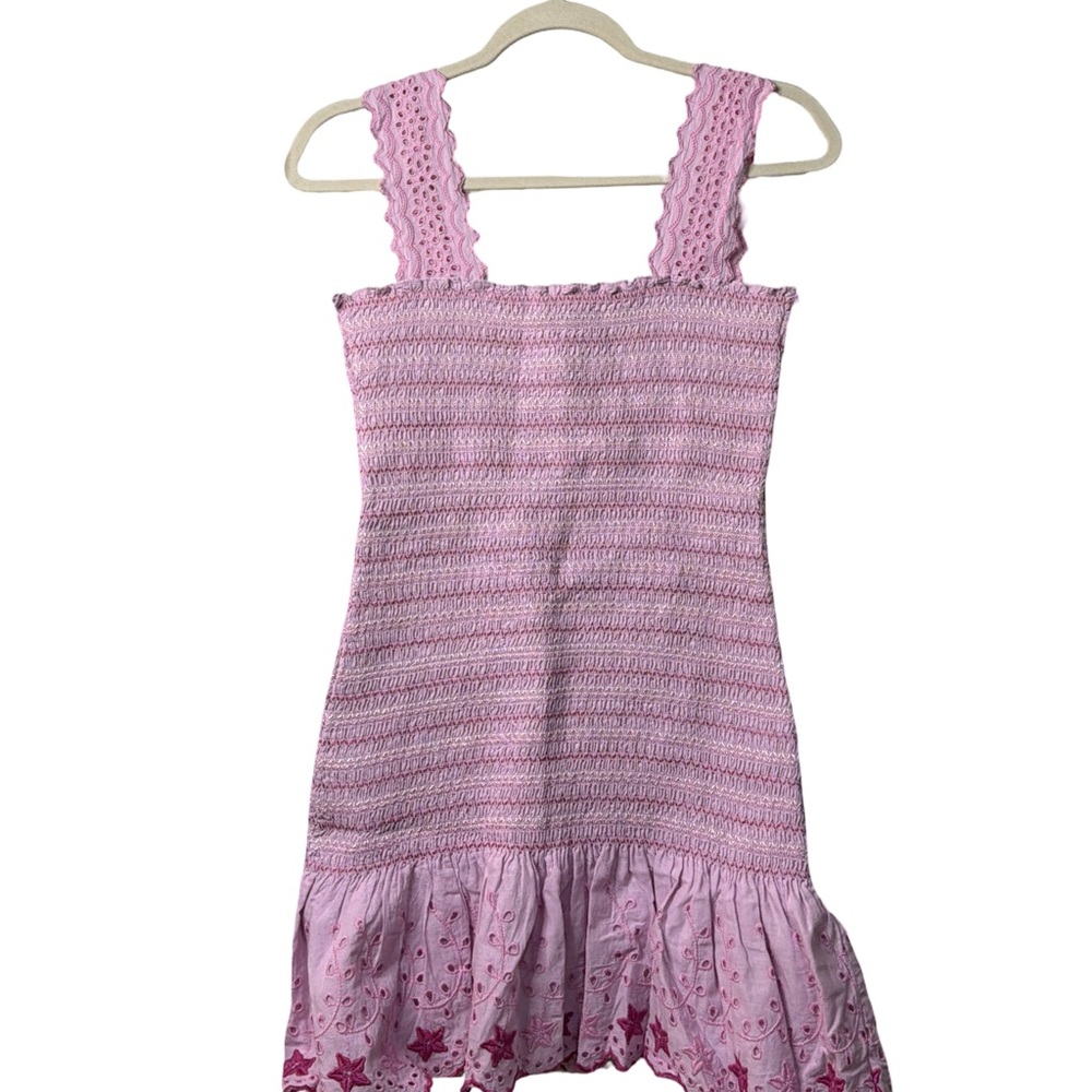 Pink  Dress with Ruffle Hem